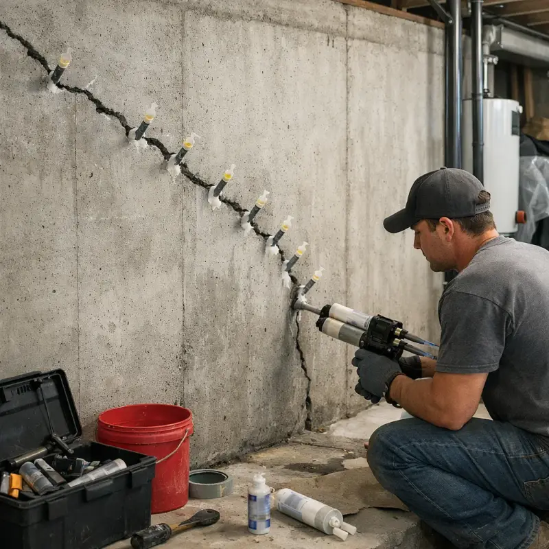 Basement Wall Crack Repair Washington